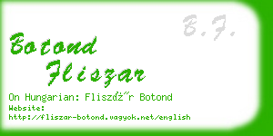 botond fliszar business card